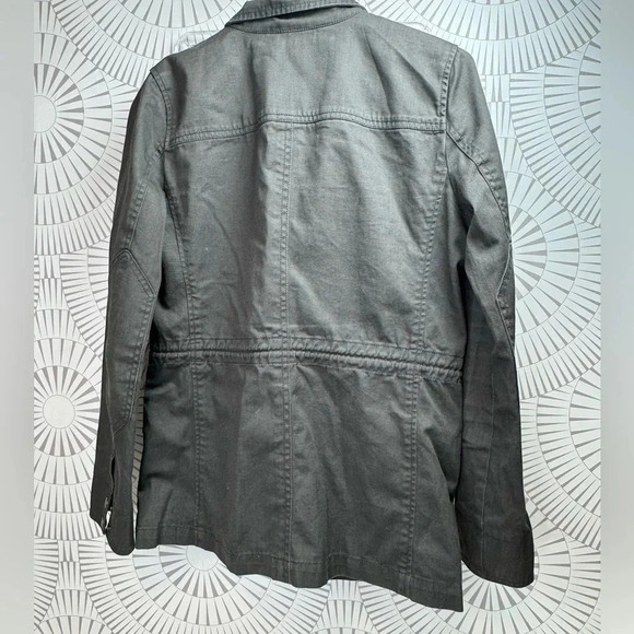 J. Crew Relaxed Open Collar Adjustable Waist Boyfriend Field Shirt Jacket XS - Picture 7 of 7